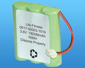 3.6V @ 1800mAH LIFE FITNESS BATTERY PACK